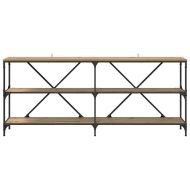 Конзолна маса с рафт Дъб 180 x 30 x 75 см Инженерно дърво