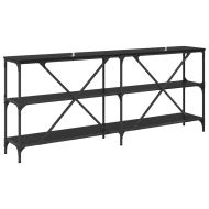 Конзолна маса Черния дъб 180 x 30 x 75 см Инженерно дърво