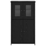 Висок шкаф Черния дъб 62 х 32 х 106,5 см Инженерно дърво