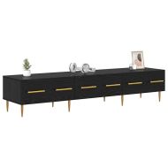 ТВ шкаф с чекмедже Черния дъб 150 x 36 x 30 см Инженерно дърво