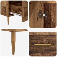 Висок шкаф с чекмедже Старо дърво 69,5 x 31 x 115 см