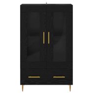 Висок шкаф с чекмедже Черния дъб 69,5 x 31 x 115 см