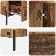 Висок шкаф с чекмедже Corona Старо дърво 69,5 x 31 x 115 см