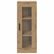 Стенен шкаф Дъб 34,5 x 34 x 90 см Инженерна дървесина и стъкло