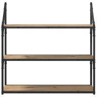 Стенен рафт с рафт Дъб 80 x 21 x 78,5 cm Инженерно дърво