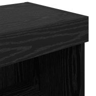 Комплект ТВ шкаф с LED Черния дъб Инженерно дърво