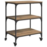 Кухненска количка Дъб 60 x 41 x 76 см Инженерно дърво