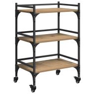 Кухненска количка Дъб 50 x 35 x 75.5 см Инженерно дърво