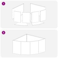 Ъглов сандък за цветя Сребрист 60 x 60 x 35 cm