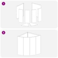 Ъглов сандък за цветя Ръждясало 30 x 30 x 35 см