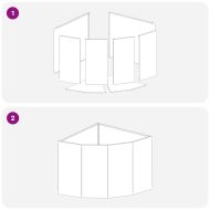 Ъглов сандък за цветя Сребрист 60 x 60 x 50 см