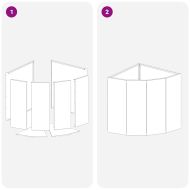 Ъглов сандък за цветя Антрацит 45 x 45 x 50 см Стомана