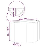 Кашпа Сребрист 60 x 30 x 35 см Неръждаема стомана