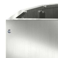 Кашпа Сребрист 60 x 30 x 35 см Галванизирана стомана