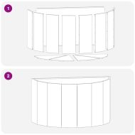 Кашпа Ръждясало 90 x 45 x 50 см Патинираща стомана