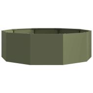 Кашпа Маслинено зелено 120 x 120 x 35 см Стомана