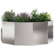Кашпа Сребрист 90 x 90 x 35 см Неръждаема стомана