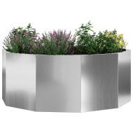 Кашпа Сребрист 90 x 90 x 35 см Галванизирана стомана