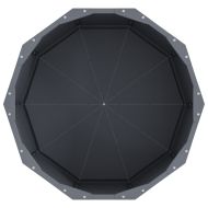 Кашпа Антрацит 60 x 60 x 35 cm Стомана