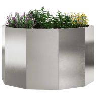 Кашпа Сребрист 60 x 60 x 35 cm Неръждаема стомана