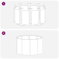 Кашпа Ръждясало 60 x 60 x 35 cm Патинираща стомана