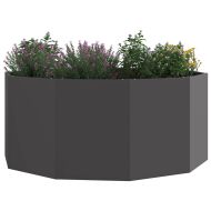 Кашпа Черно 120 x 120 x 50 см Стомана
