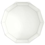 Кашпа Бяло 120 x 120 x 50 см Стомана