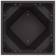 Кашпа 2 pcs Черно 30 x 30 x 75 см Стомана