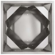 Кашпа 2 pcs Сребрист 30 x 30 x 75 см Неръждаема стомана