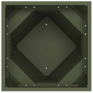 Кашпа 2 pcs Маслинено зелено 40 x 40 x 75 cm Стомана