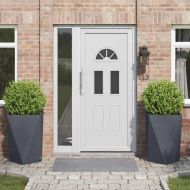 Кашпа 2 pcs Антрацит 50 x 50 x 75 cm Стомана