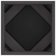 Кашпа 2 pcs Черно 30 x 30 x 30 cm Стомана