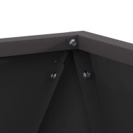 Кашпа 2 pcs Черно 30 x 30 x 30 cm Стомана