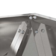 Кашпа Сребрист 30 x 30 x 30 cm Неръждаема стомана