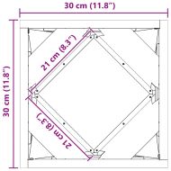 Кашпа 2 pcs Сребрист 30 x 30 x 30 cm Неръждаема стомана