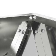 Кашпа Сребрист 30 x 30 x 30 cm Галванизирана стомана