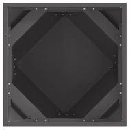 Кашпа Черно 50 x 50 x 50 cm Стомана