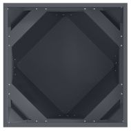 Кашпа Антрацит 50 x 50 x 50 cm Стомана