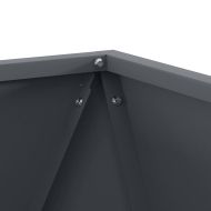 Кашпа Антрацит 50 x 50 x 50 cm Стомана