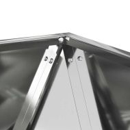 Кашпа 2 pcs Сребрист 50 x 50 x 50 cm Галванизирана стомана