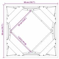 Кашпа 2 pcs Сребрист 50 x 50 x 50 cm Галванизирана стомана