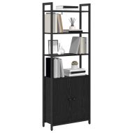 Шкаф за книги 6 нива 60 x 24 x 161 см Инженерна дървесина