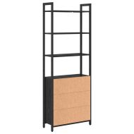 Шкаф за книги 6 нива 60 x 24 x 161 см Инженерна дървесина