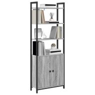 Шкаф за книги 6 нива 60 x 24 x 161 см Инженерна дървесина