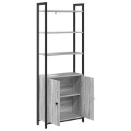 Шкаф за книги 6 нива 60 x 24 x 161 см Инженерна дървесина
