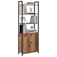 Шкаф за книги 6 нива 60 x 24 x 161 см Инженерна дървесина
