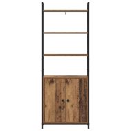 Шкаф за книги 6 нива 60 x 24 x 161 см Инженерна дървесина