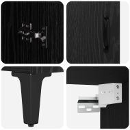 Висок шкаф Черния дъб 69,5 x 34 x 180 см Инженерно дърво