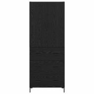 Висок шкаф Черния дъб 69,5 x 34 x 180 см Инженерно дърво