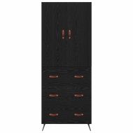 Висок шкаф Черния дъб 69,5 x 34 x 180 см Инженерно дърво